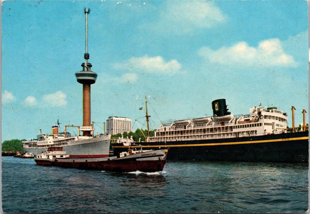 Havengezicht met Euromast - Rotterdam (1972), Verzenden, 1960 tot 1980, Gelopen, Zuid-Holland