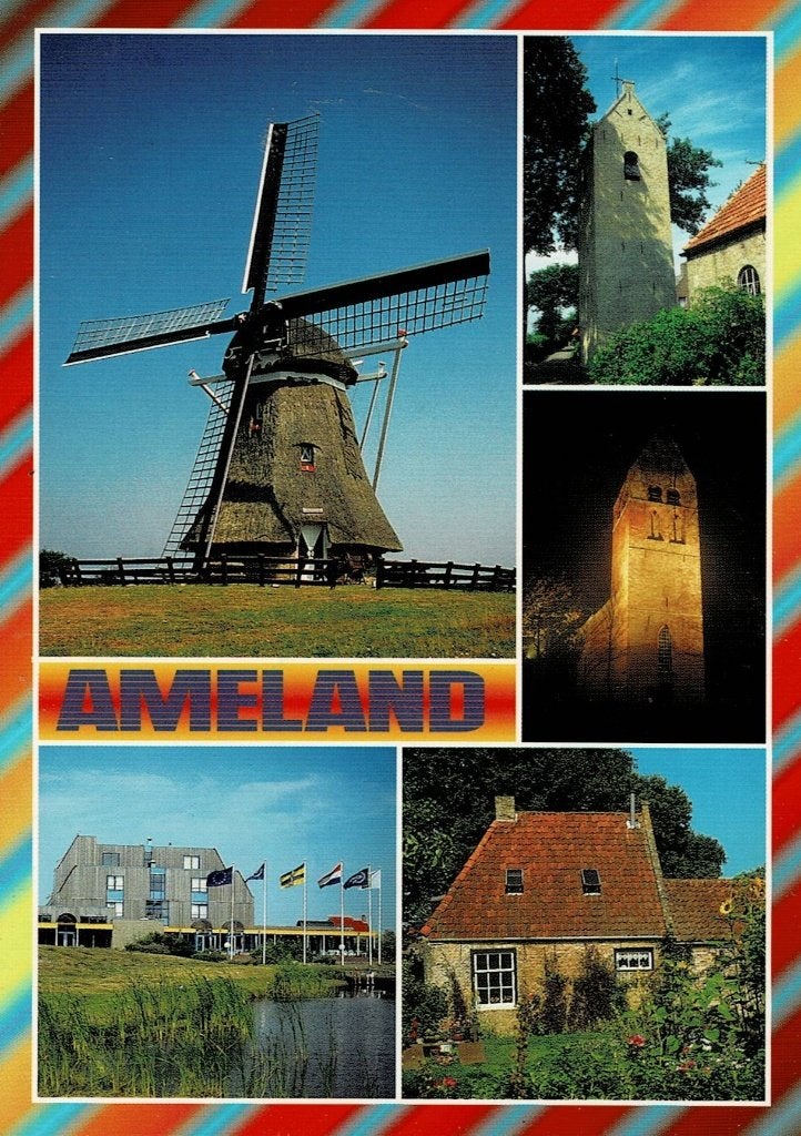 Ameland, Ophalen of Verzenden, 1960 tot 1980, Gelopen, Waddeneilanden