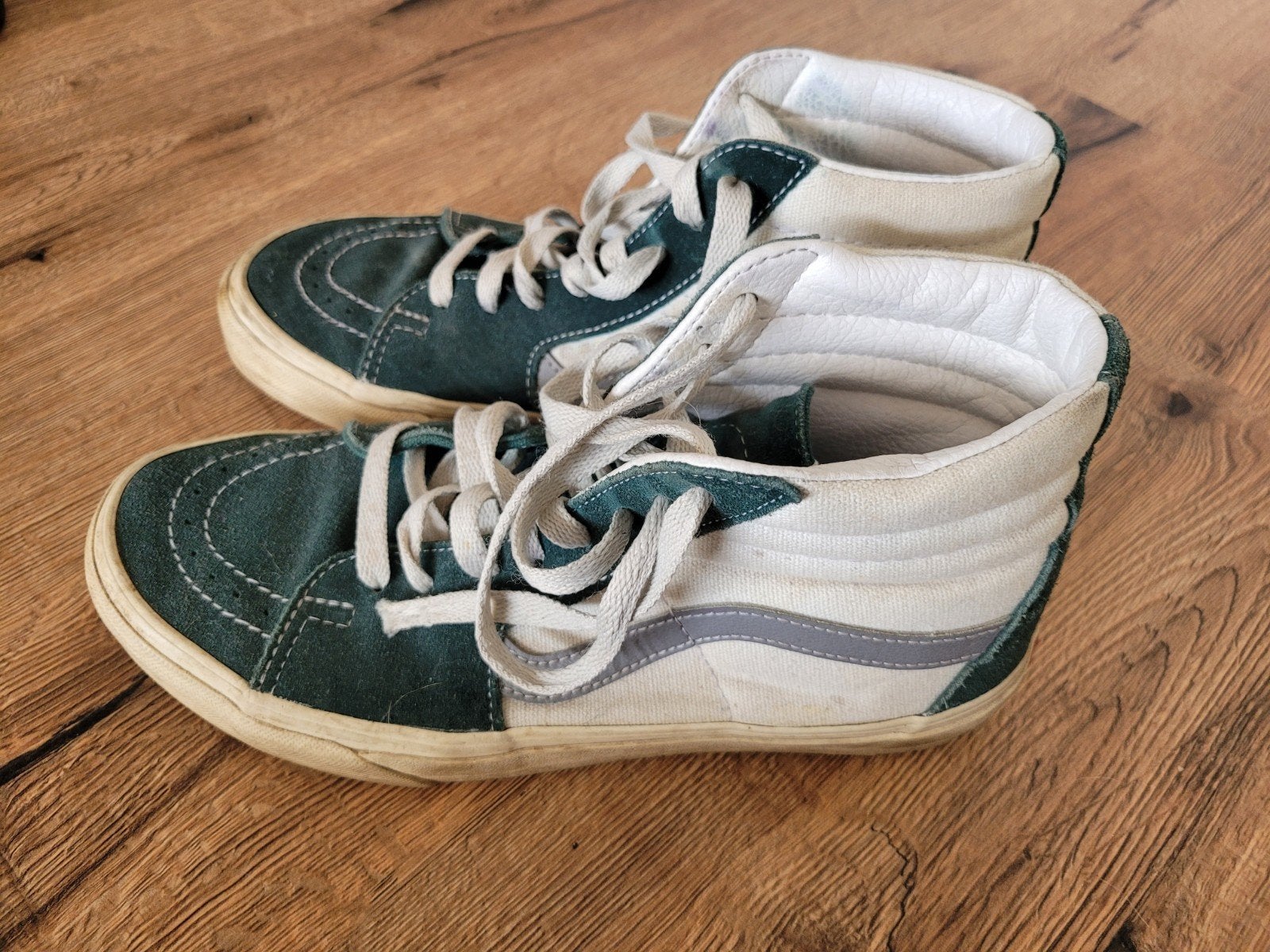 Vans Sk8-Hi sneakers - Groen/Wit - Maat 39, Overige kleuren, Ophalen of Verzenden, Sneakers of Gympen, Vans