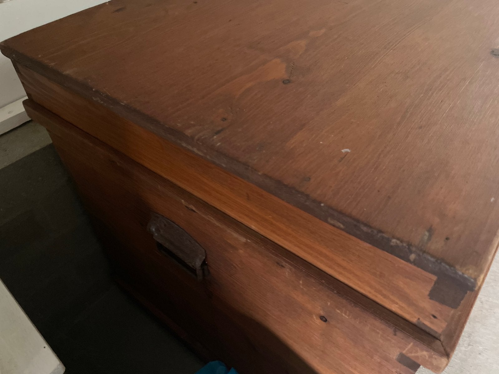 Vintage houten kist - Opbergkist, Ophalen, 50 – 75, Gebruikt, 100 tot 150 cm