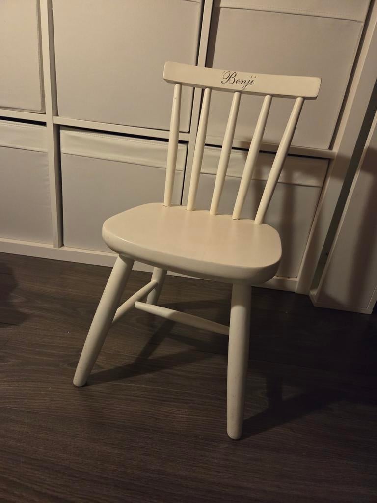 Kinder stoeltje, Huis en Inrichting, Stoelen, Ophalen, Gebruikt, Wit, Eén