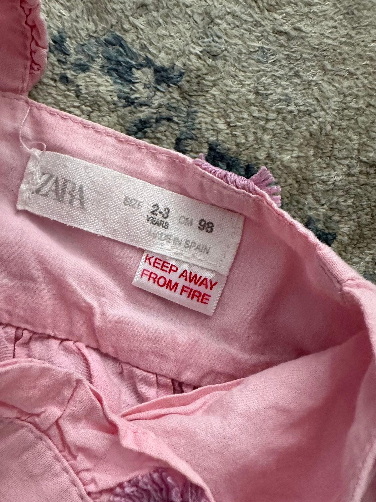 Prachtige roze jurk met bloemen Zara maat 98, Ophalen of Verzenden, Nieuw, Meisje, Jurk of Rok