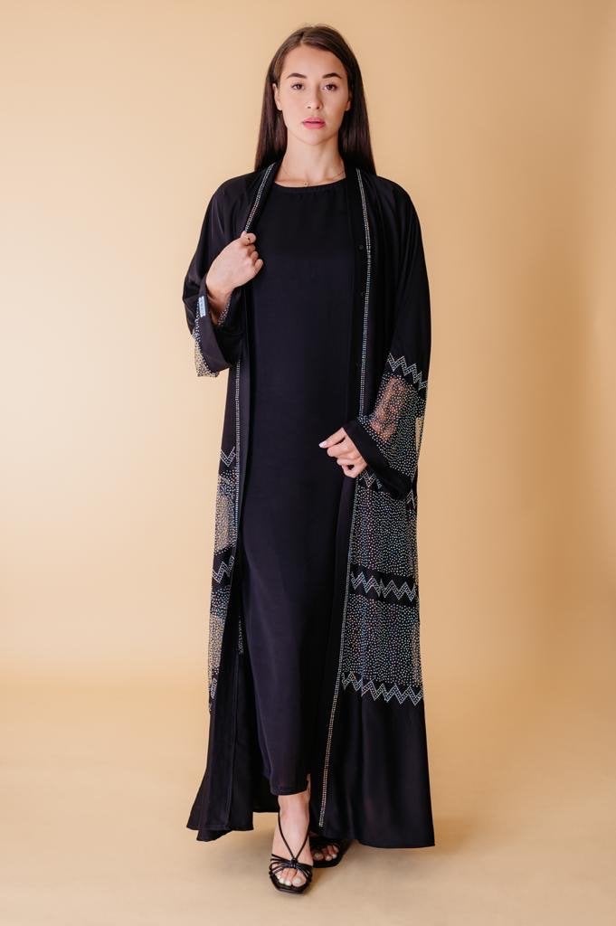 Nieuwe Abaya met sprankelende details, Ophalen of Verzenden, Nieuw, Zwart