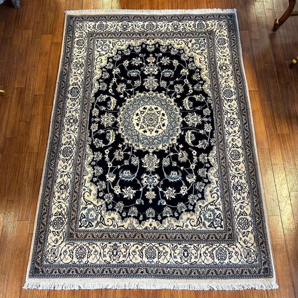 Trendy origineel Perzisch tapijt – 208 x 145 cm – Nain, TTM Wonen, Meubels – (Perzische) Tapijten en Woonaccessoires, 100 tot 150 cm