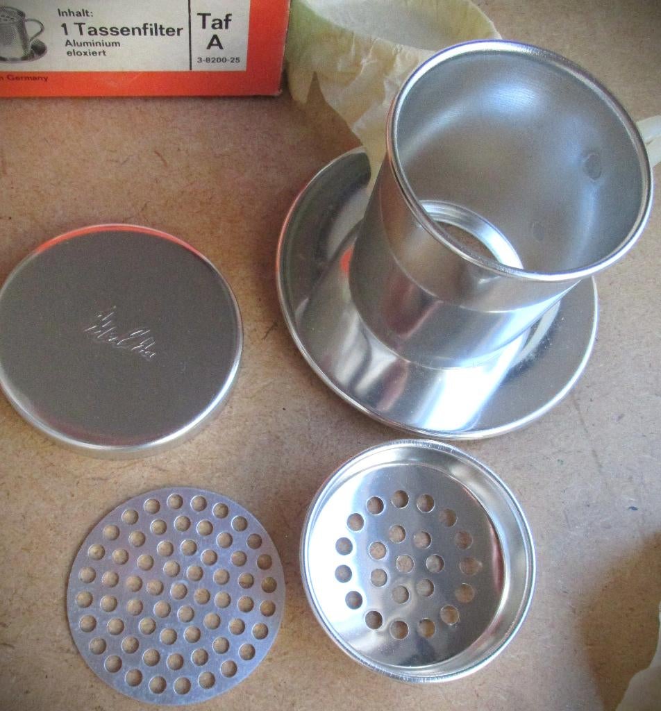 Melitta Vintage Koffiefilterset~Eenpersoons~Camping~Filter, Ophalen of Verzenden, Huis en Inrichting