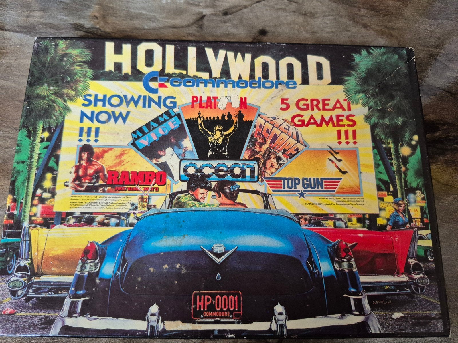 Commodore Hollywood 5 Great Games - Retro Gaming Collectie, Spelcomputers en Games, Ophalen of Verzenden