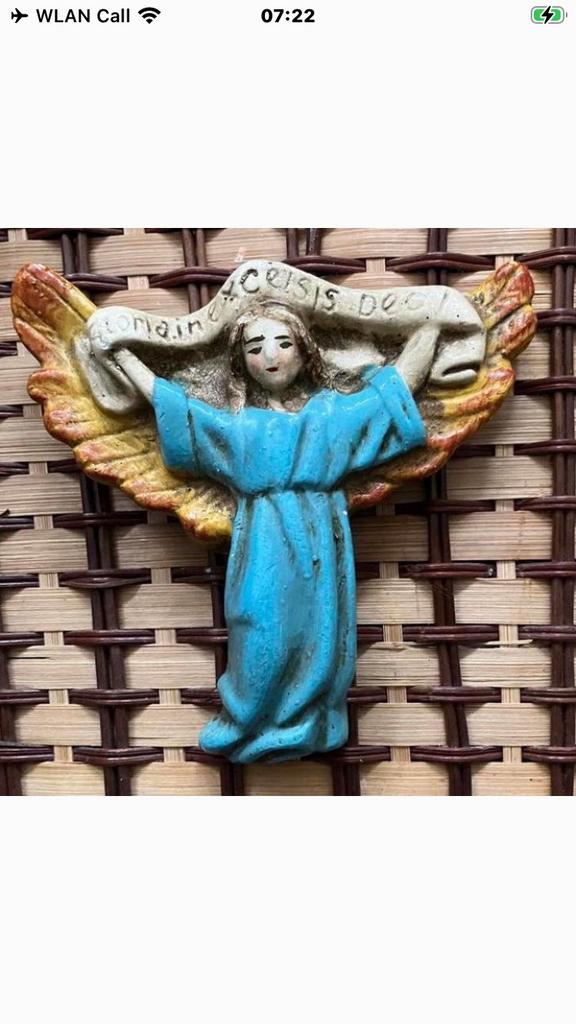 Gloria Inexelsis Deo , mooie antieke wandhanger, Antiek en Kunst, Antiek | Religie, Ophalen of Verzenden