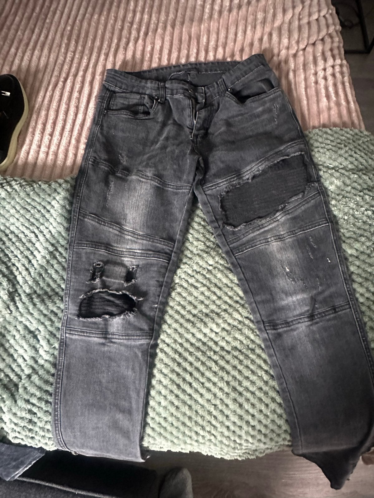 jeans maat W32, Kleding | Heren, Ophalen of Verzenden, Gedragen, Grijs, W32 (confectie 46) of kleiner