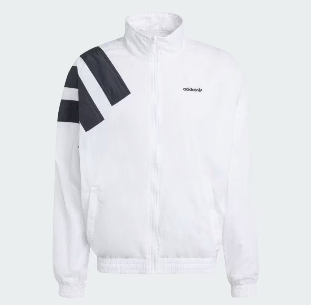 Adidas Arch TT Windbreaker Heren Jas Wit Zwart Maat L, Maat 52/54 (L), Wit, Nieuw, Ophalen of Verzenden