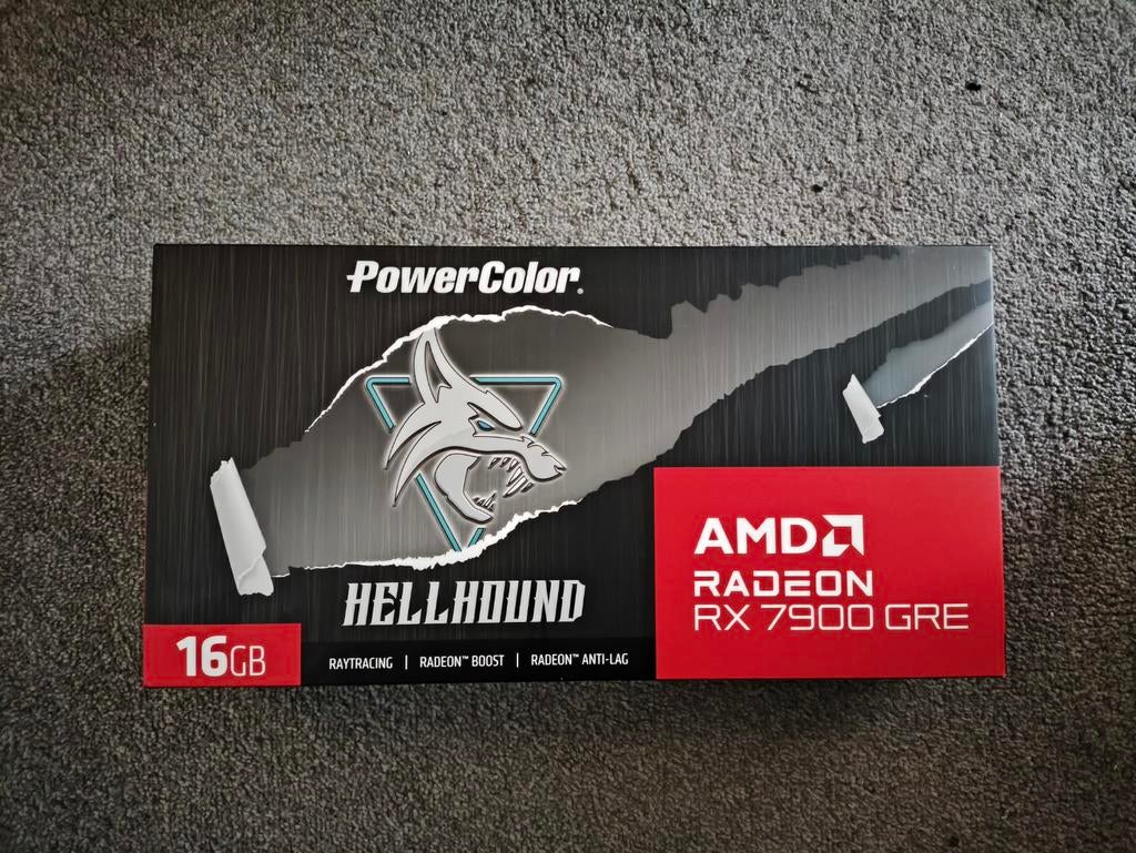 Powercolor Hellhound RX 7900 GRE 16GB, Computers en Software, Videokaarten, Ophalen, AMD, GDDR6, PCI-Express 4
