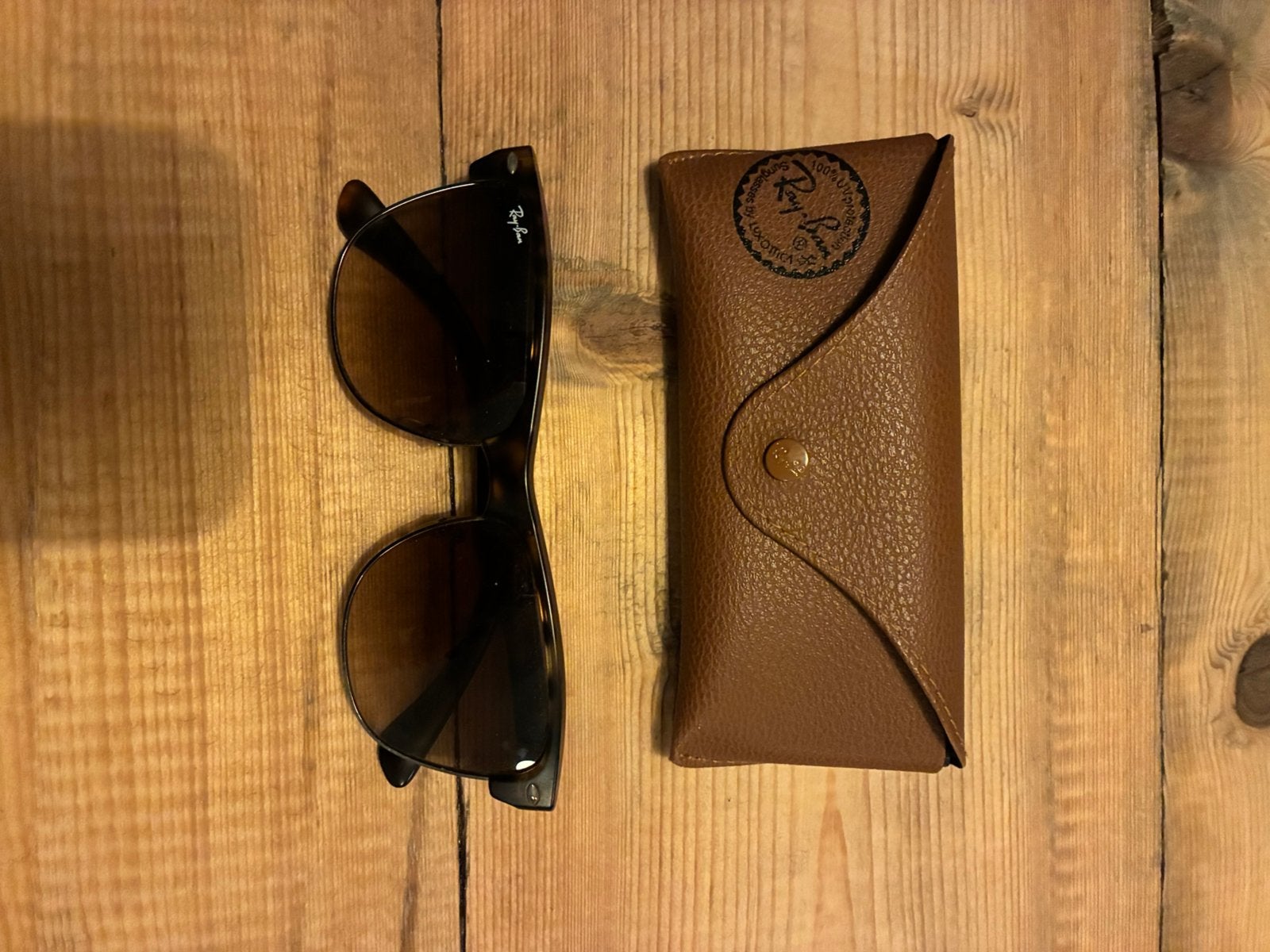 Ray-Ban RB4175 Clubmaster Oversized – Zonnebril, Ophalen of Verzenden, Zo goed als nieuw, Zwart, Ray-Ban