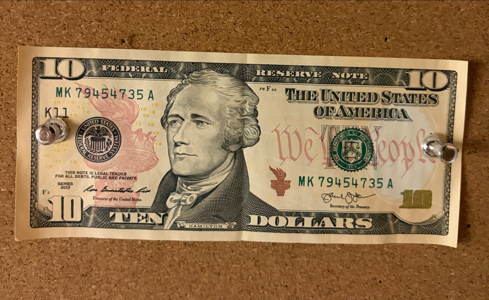 Amerikaans biljet van 10 dollar (Alexander Hamilton), Ophalen of Verzenden, Noord-Amerika, Los biljet