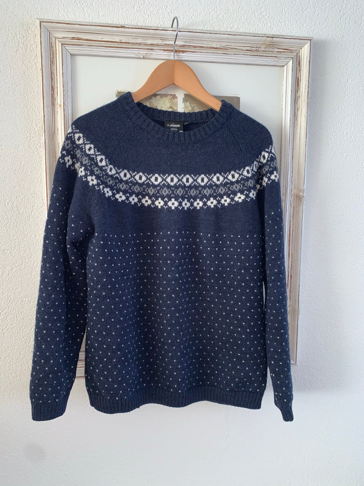 Ivanhoe of Sweden wollen trui - Maat 42, Ophalen of Verzenden, Zo goed als nieuw, Overige maten, Blauw