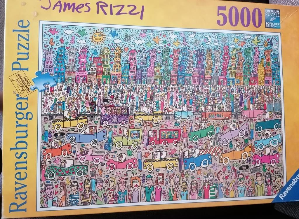 James Rizzi Ravensburger Puzzel 5000 stukjes, Ophalen, Gebruikt, Legpuzzel