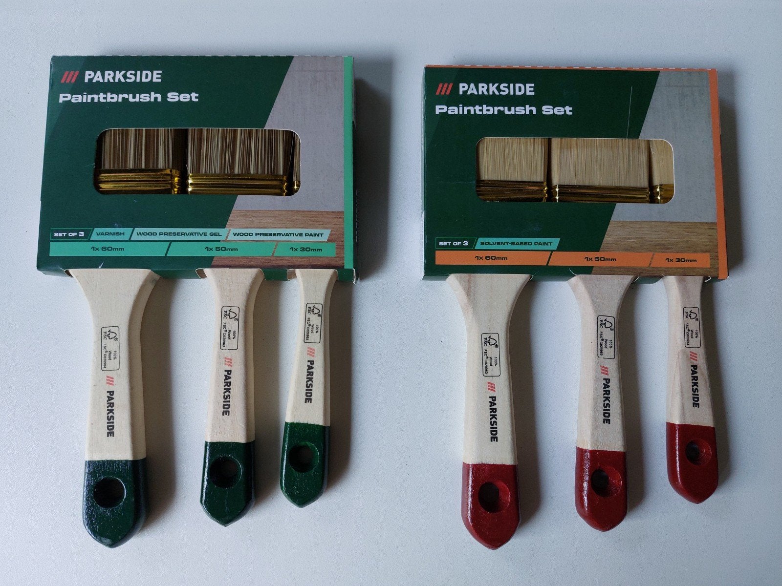 NIEUW: Parkside verfkwasten 2x 3 stuks, Ophalen of Verzenden, Nieuw