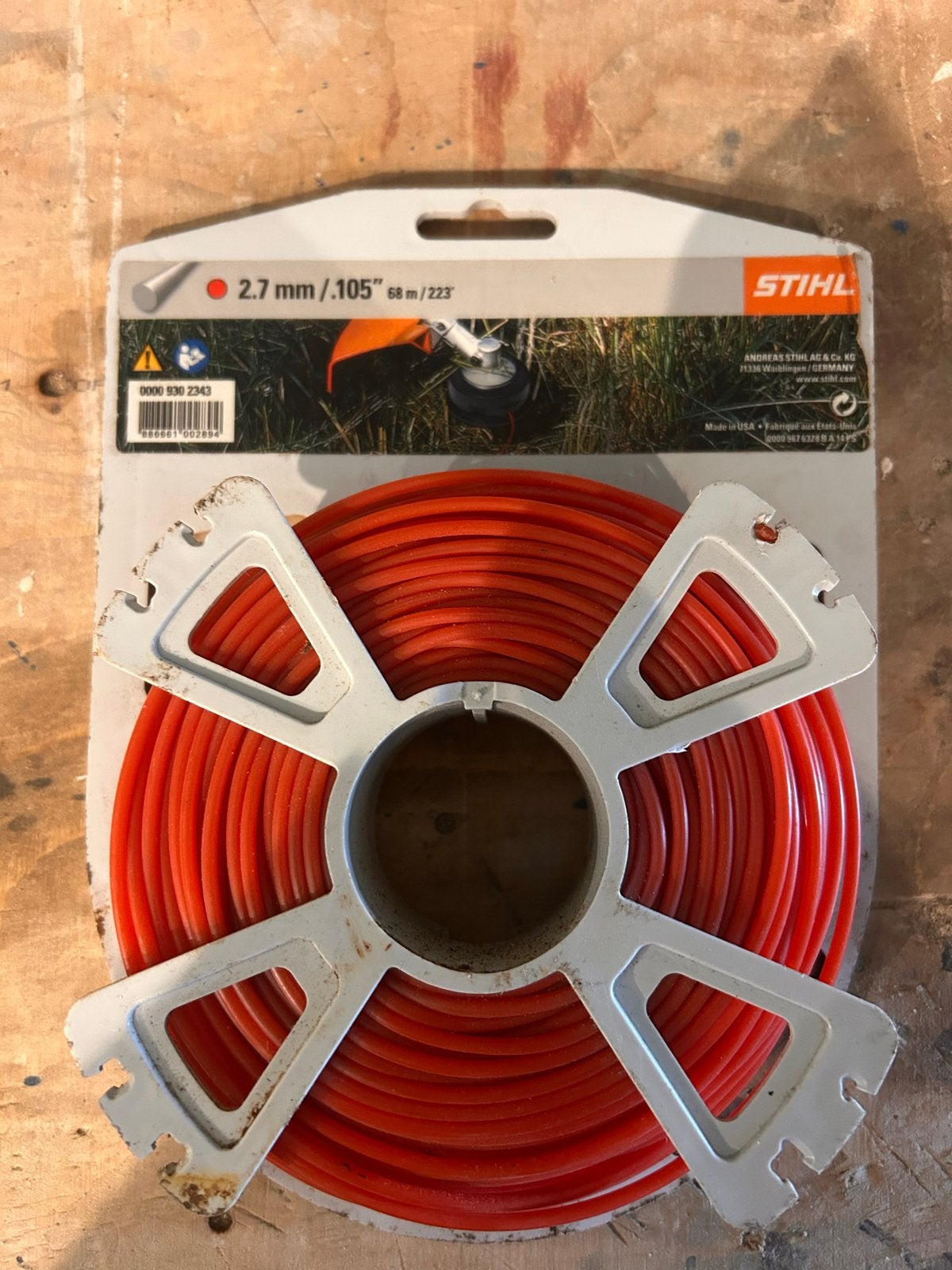 Stihl draad voor bosmaaier 2,7mm 68 meter nieuw, Ophalen of Verzenden, Nieuw