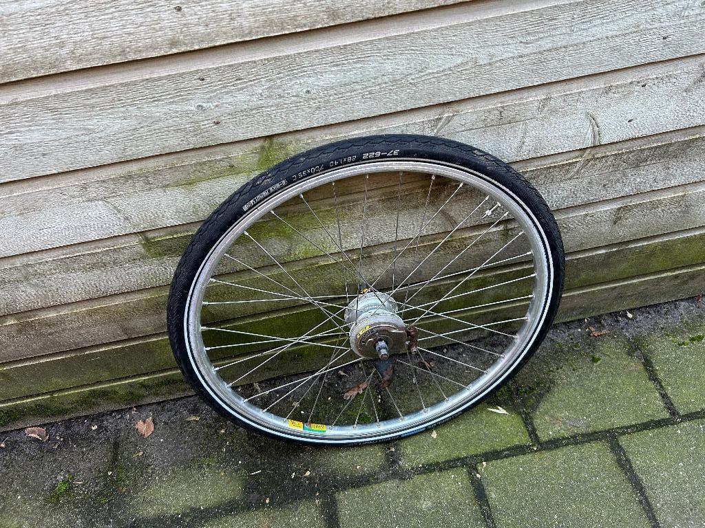 Achterwiel 28 inch 7 NEXUS versnellingen rollerbrakes, Wiel, Gebruikt, Shimano Nexus, Ophalen of Verzenden