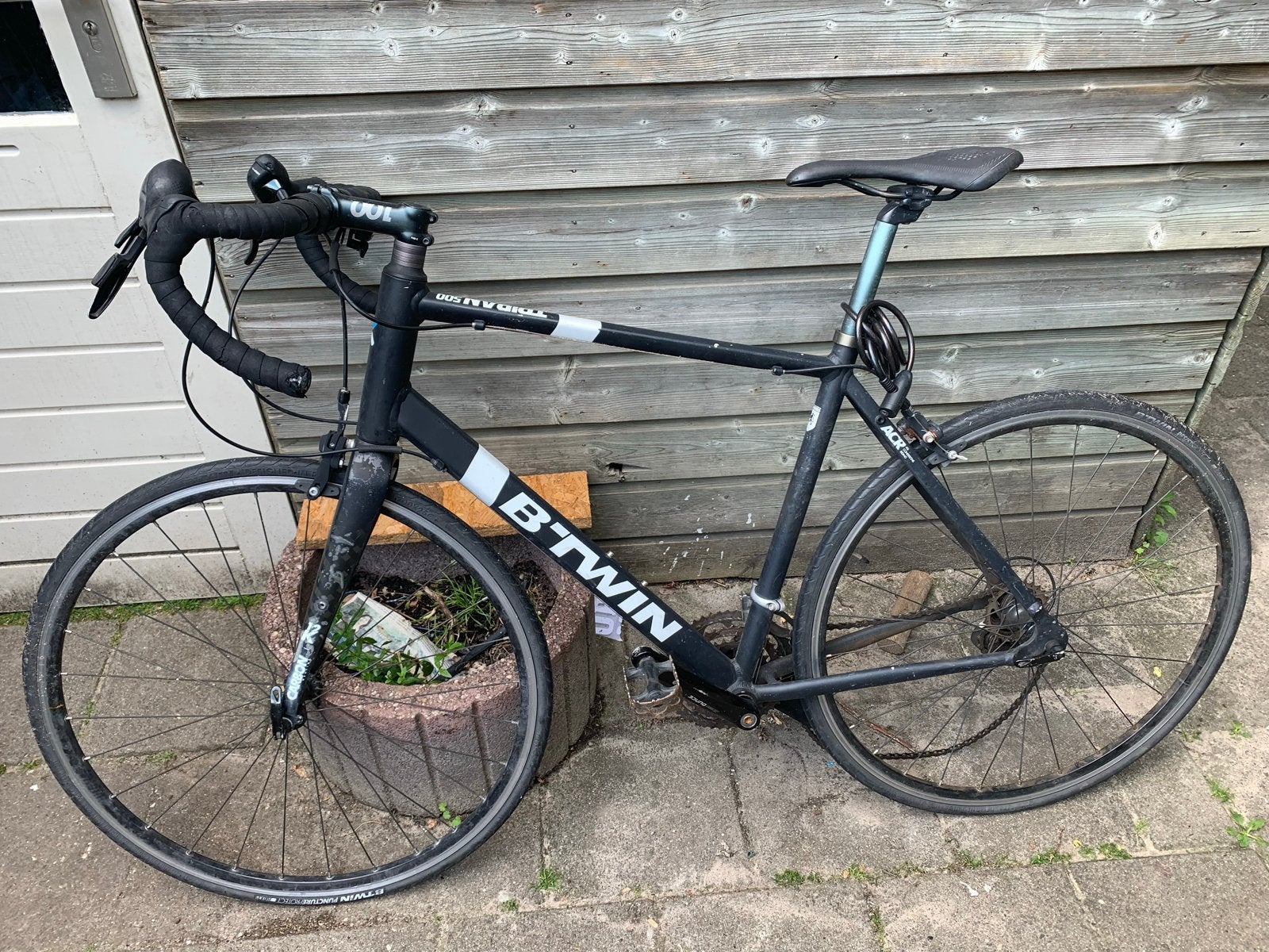 B'Twin Triban 500 racefiets - Maat M/L, Fietsen en Brommers, 28 inch, Gebruikt, Velgrem, Aluminium