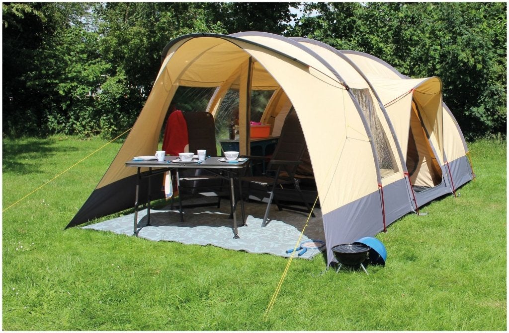 Eurotrail Georgia BTC Alu 4 persoons familietent Nieuw, Info@eurotrail.com, Nieuw, Ophalen of Verzenden, Tot en met 4