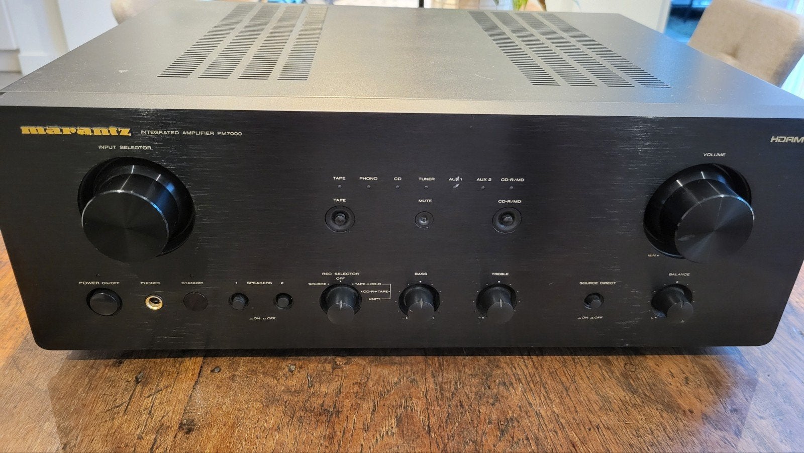 Marantz PM7000/N2B Geïntegreerde Versterker, Audio, Tv en Foto, Zo goed als nieuw, 60 tot 120 watt, Stereo, Ophalen