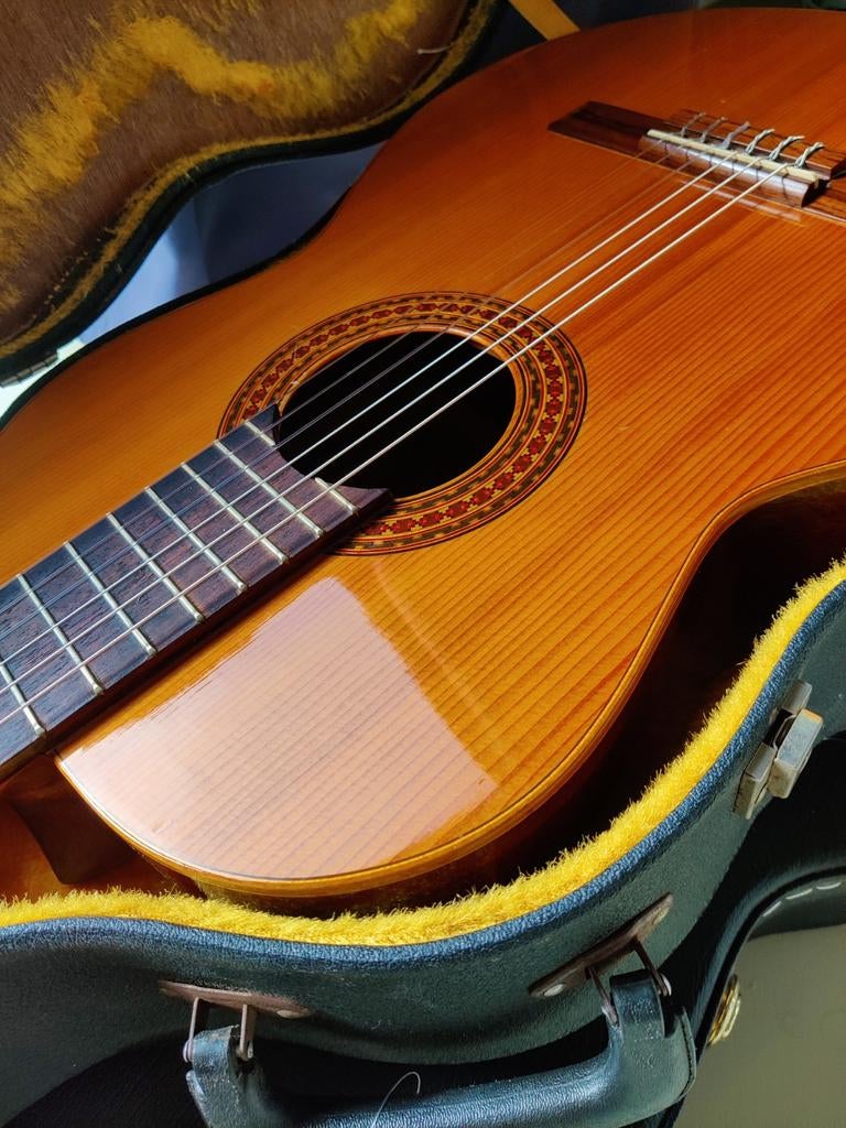 Juan estruch 1970 vintage Vlaminco, Ophalen, Zo goed als nieuw, Klassieke of Spaanse gitaar, Met koffer
