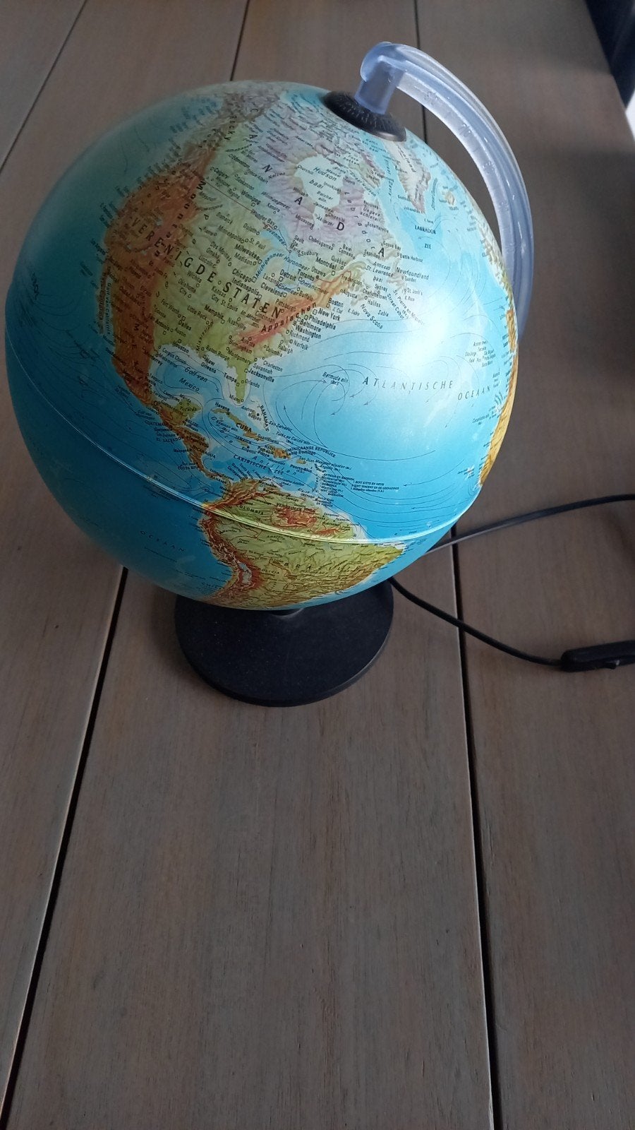 Verlichte Wereldbol €10, Ophalen, Gebruikt, Kunststof, Verlicht