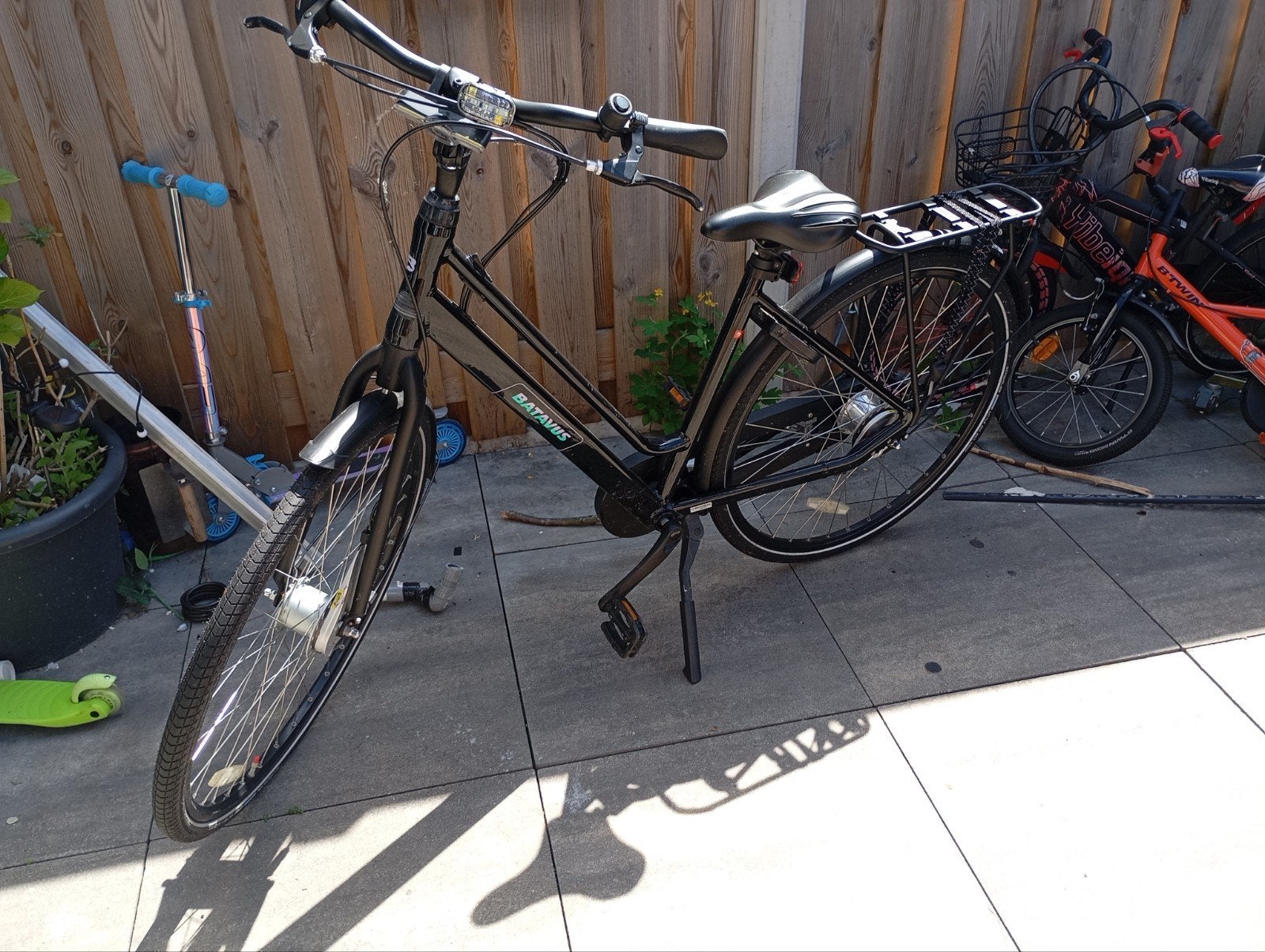 Batavus fietd Zwart, Goede Staat, Fietsen en Brommers, Elektrische fietsen, Gebruikt, Batavus, Ophalen of Verzenden, 51 tot 55 cm