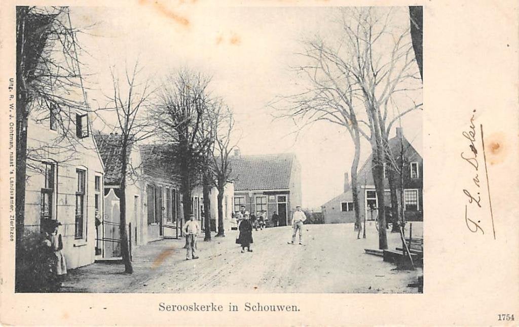 Serooskerke in Schouwen 1900 Walcheren Zeeland, Verzenden, Voor 1920, Gelopen, Zeeland