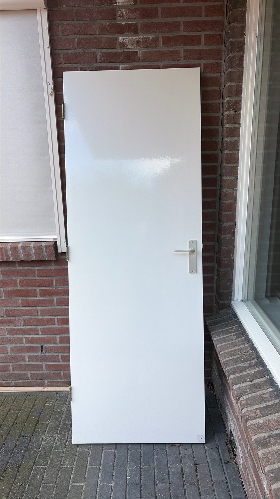 Houten stompe deur., Ophalen of Verzenden, Zo goed als nieuw, Binnendeur, 200 tot 215 cm