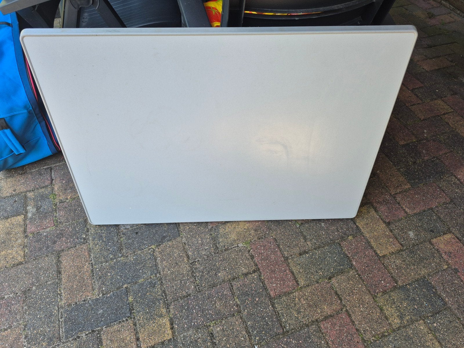 camping tafel met verstelbare poten, Ophalen, Gebruikt