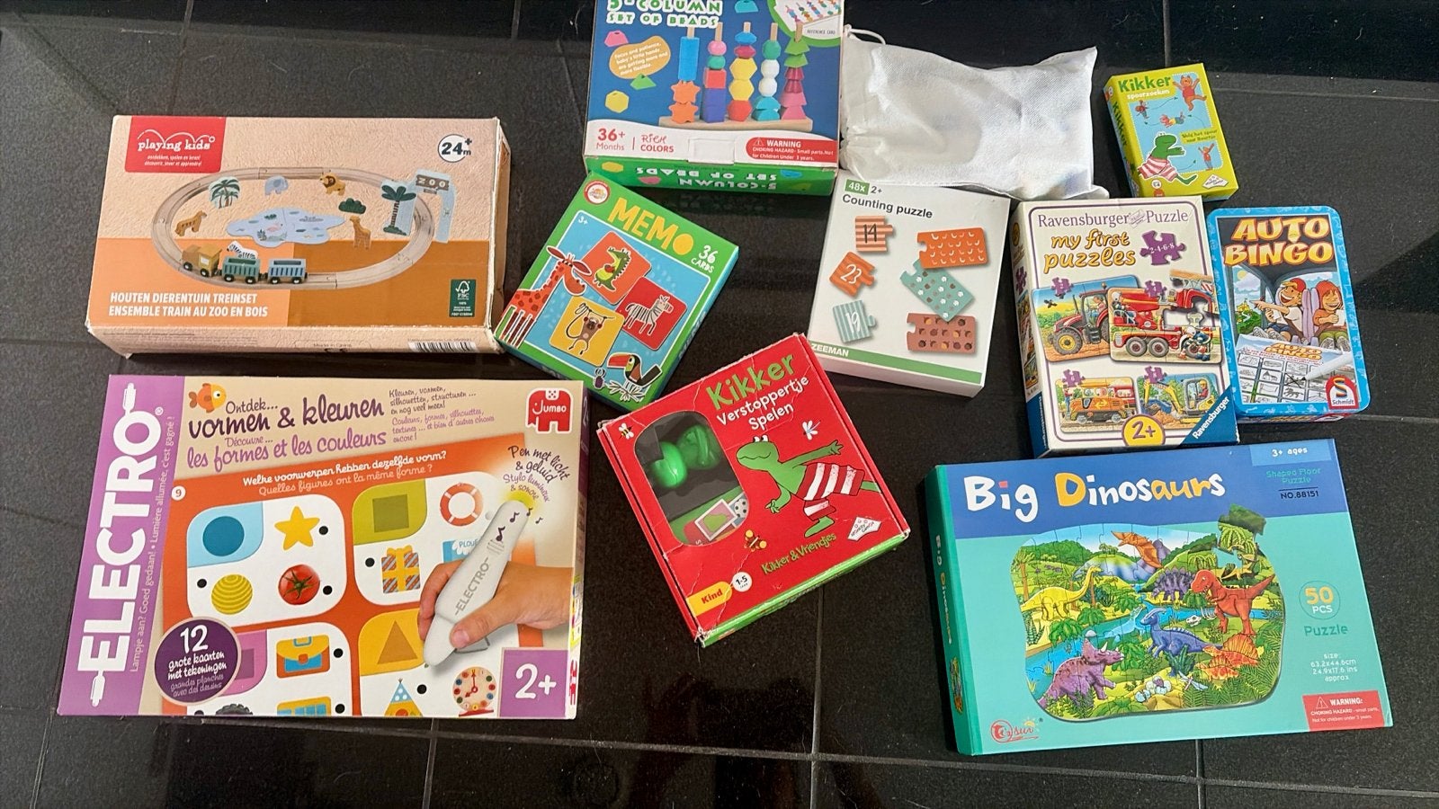 Diverse spelletjes, puzzels en electro voor kinderen, Ophalen of Verzenden, 10 tot 50 stukjes, Gebruikt, 2 tot 4 jaar