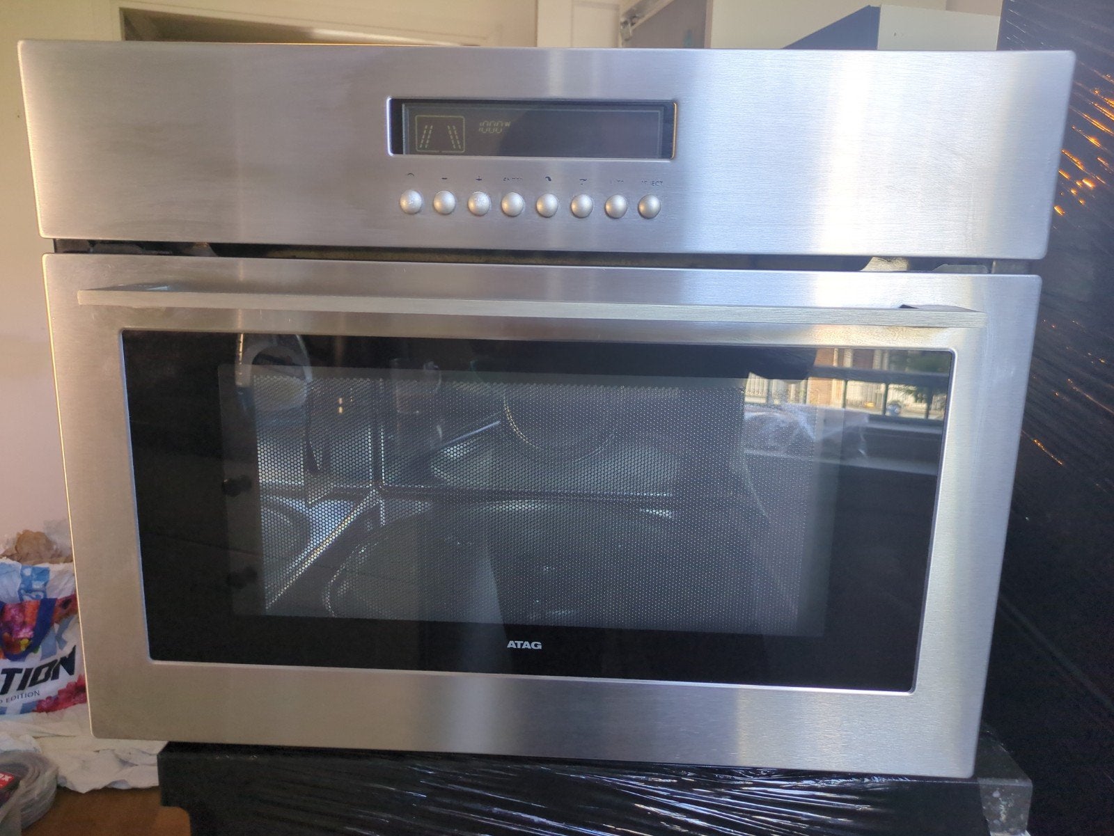 Gratis - ATAG Inbouw 1000 W magnetron, Witgoed en Apparatuur, Ophalen, 60 cm of meer, Inbouw, Draaiplateau