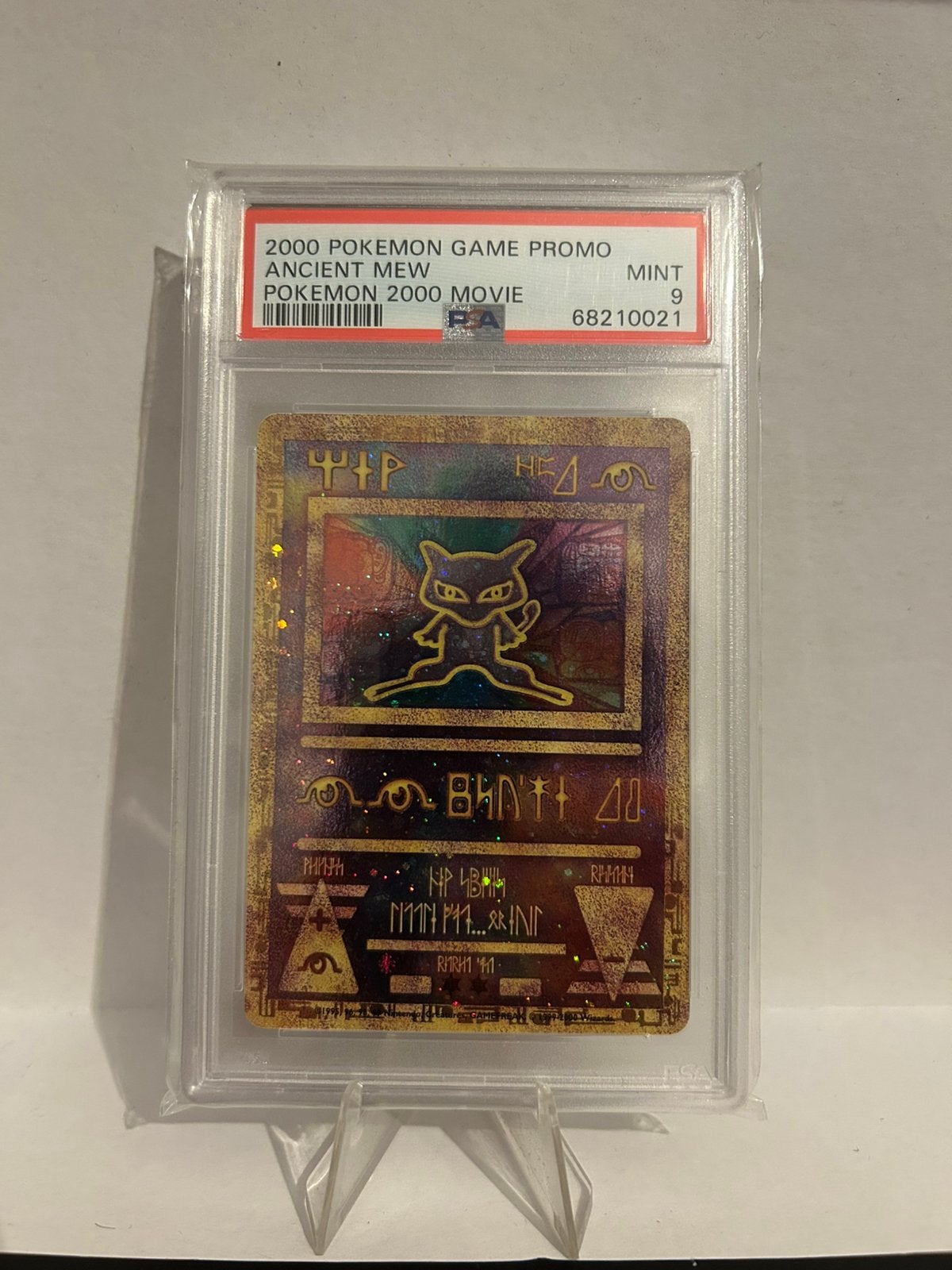 Ancient Mew psa 9 promo 2000 Pokémon, Ophalen of Verzenden, Zo goed als nieuw