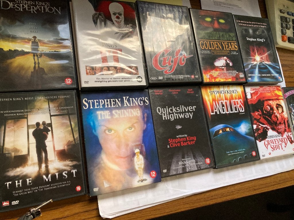 T.K. nog 4 films van Steven King op DVD Zie actuele lijst, Vanaf 16 jaar, Ophalen of Verzenden, Gebruikt, Bovennatuurlijke thriller