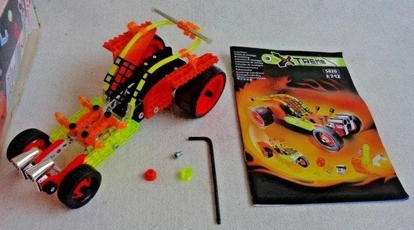 Meccano Xtreme 5820 2in1 Dragster Auto Bouwset Modelbouw, Auto, Verzenden, Groter dan 1:32, Zo goed als nieuw