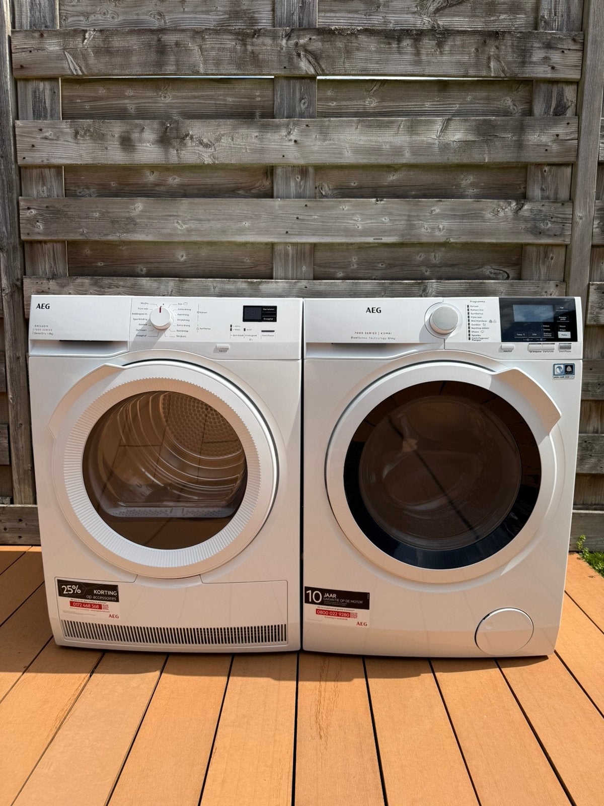 Z.G.A.N. AEG Wasmachine + Warmtepompdroger Set 8 kg + 8 kg!, Witgoed en Apparatuur, Wasdrogers, Ophalen, Overige typen, 8 tot 10 kg