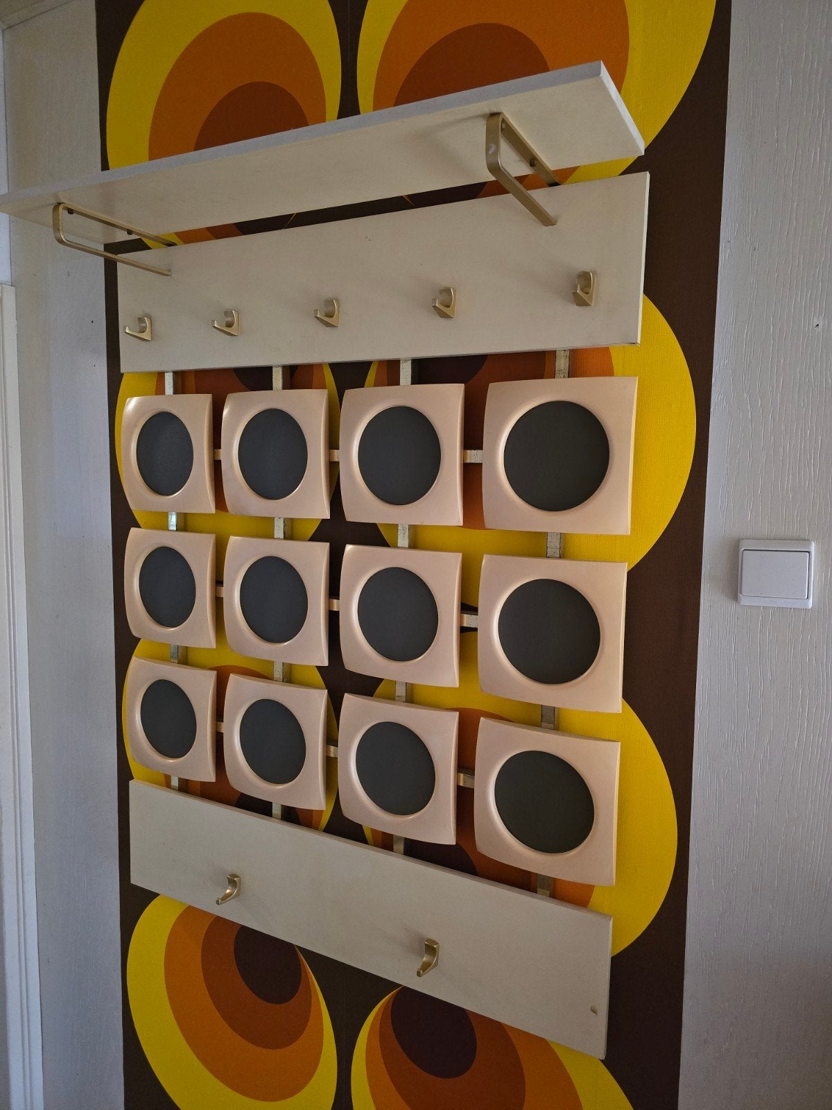 vintage kapstok - jaren 70 - Luigi Colani stijl, Ophalen, Zo goed als nieuw, Hout