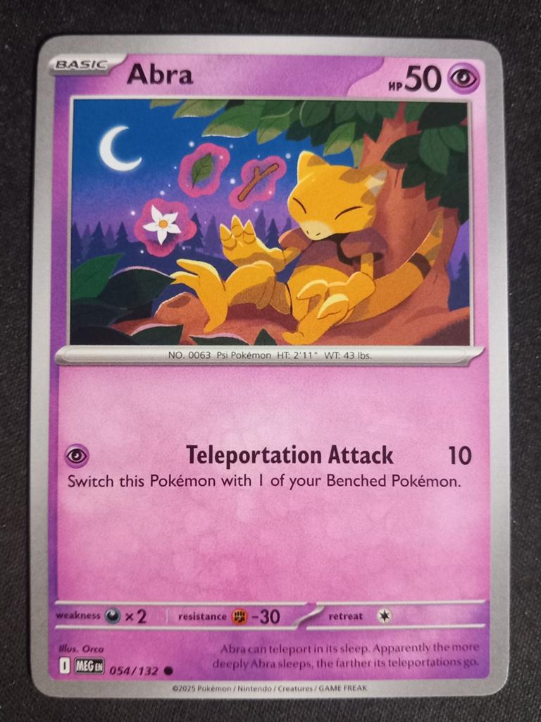 Pokemon Abra 054/132 Mega Evolution NM, Verzenden, Zo goed als nieuw, Losse kaart