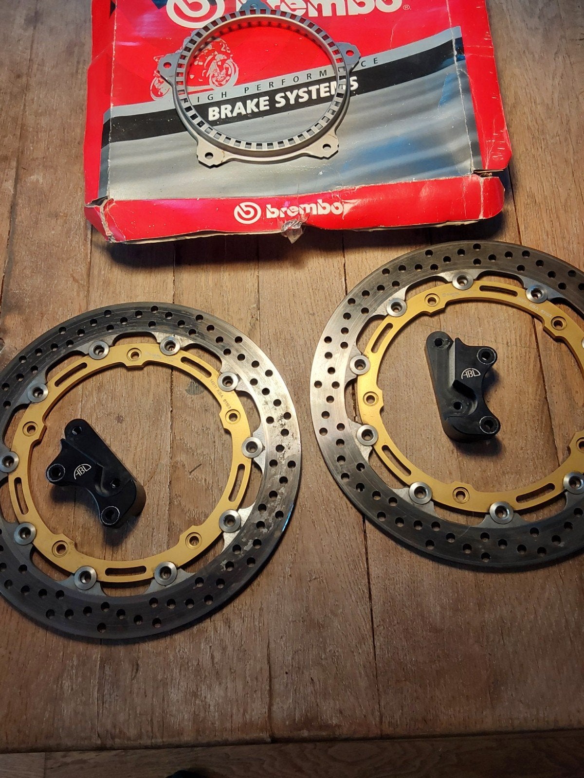 Brembo remschijven set, Motoren, Ophalen of Verzenden, Gebruikt