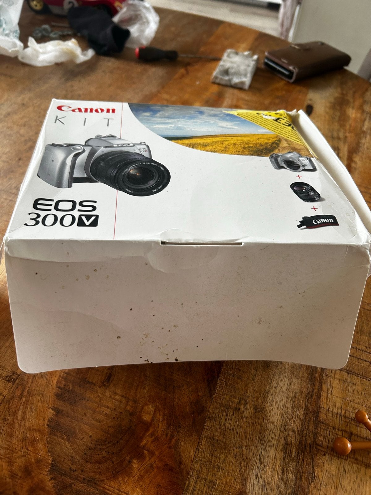 Canon EOS 300V Spiegelreflexcamera Kit, Ophalen of Verzenden, Zo goed als nieuw, Spiegelreflex, Canon