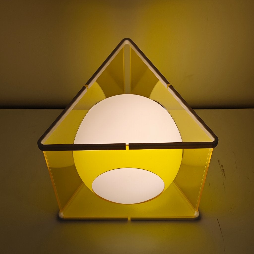 Space age tafellamp 'De Visser', Huis en Inrichting, Ophalen, Rijnstraat 173, Vintage, 25 cm