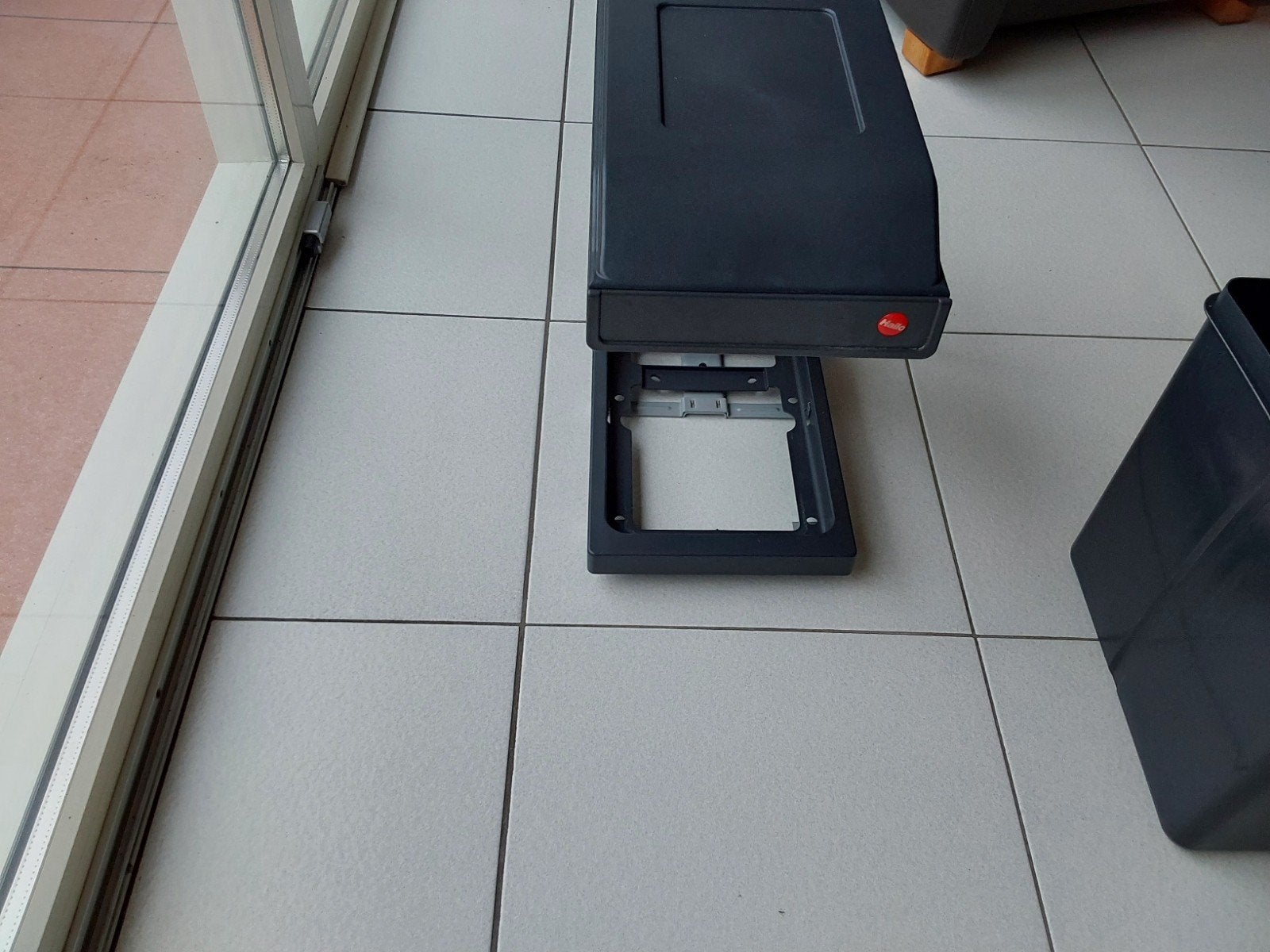 Hailo Solo Voluittrek Afvalsysteem 20L Grijs/Zilver gebruikt, Huis en Inrichting, Woonaccessoires | Prullenbakken, Ophalen, Kunststof