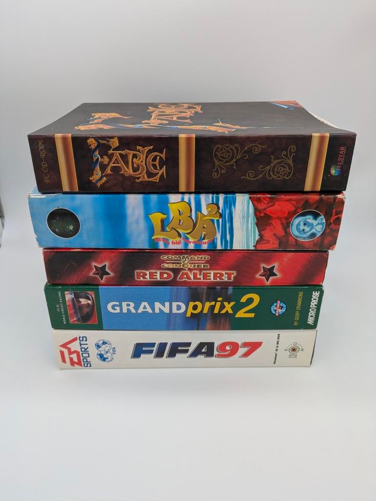 5 PC Big Box Games: LBA2 en Fable en meer, Spelcomputers en Games, Games | Pc, 1 speler, Ophalen of Verzenden, Gebruikt, Avontuur en Actie
