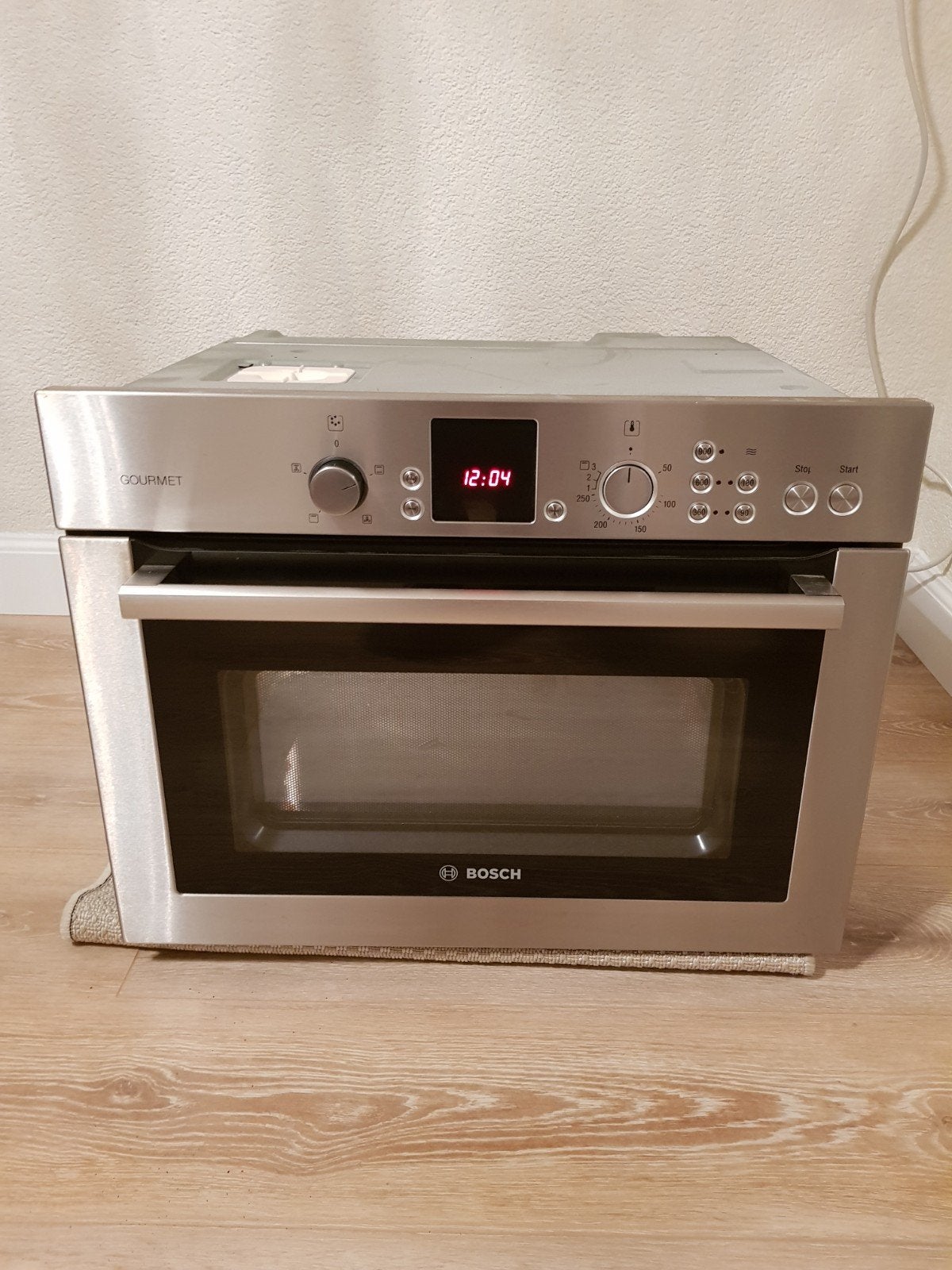 BOSCH RVS INBOUW COMBI OVEN EN MAGNETRON, Witgoed en Apparatuur, Ovens, Ophalen, Zo goed als nieuw, Hete lucht