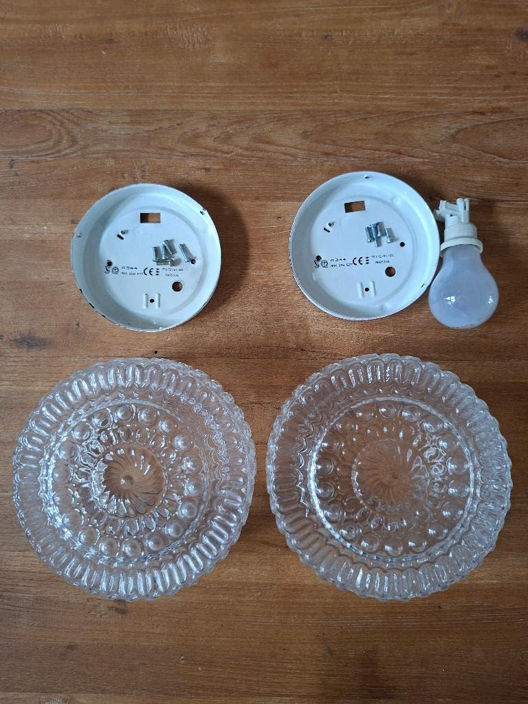 Vintage jaren '60 plafondlampen van Massive, Huis en Inrichting, Lampen | Plafondlampen, Ophalen of Verzenden, Zo goed als nieuw
