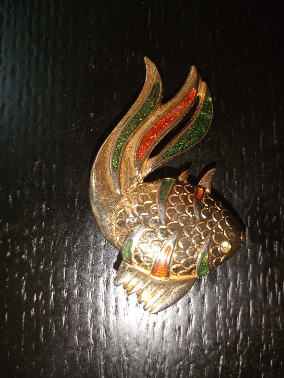 Vintage Gouden Japanse Koi Karper, Antiek en Kunst, Ophalen of Verzenden