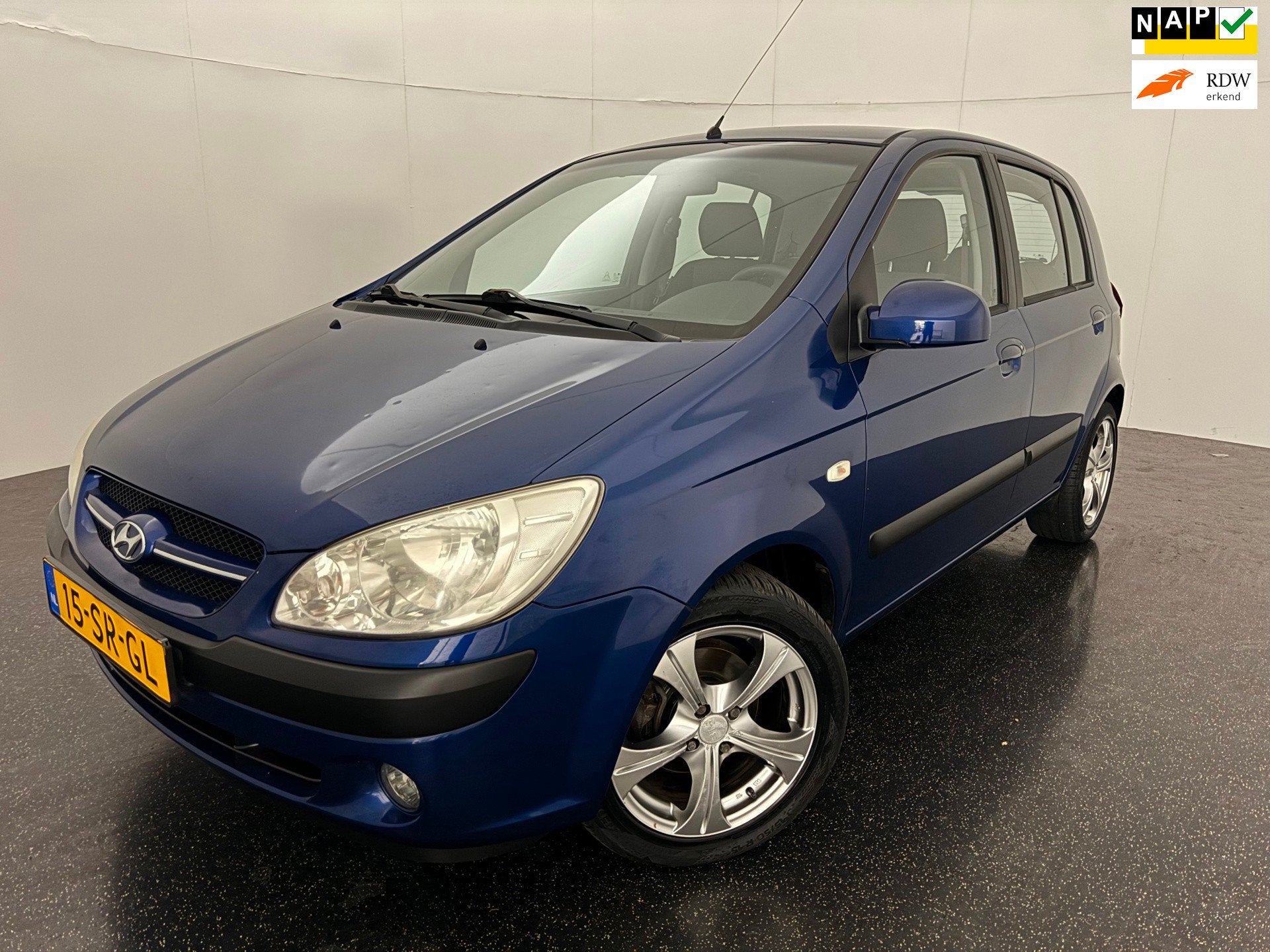 Hyundai Getz 1.4i Active Cool Airco Nw Apk NAP, Auto's, Hyundai, Voorwielaandrijving, 4 cilinders, Blauw, Origineel Nederlands