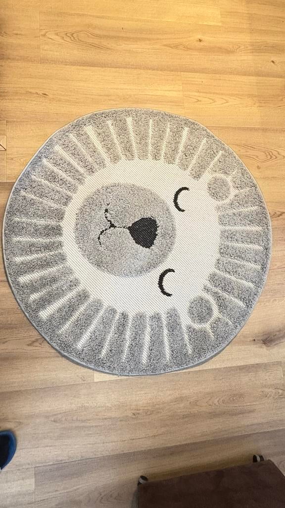 Vloerkleed Leeuw Kinderkamer - Rond 120 cm, Ophalen of Verzenden, Zo goed als nieuw