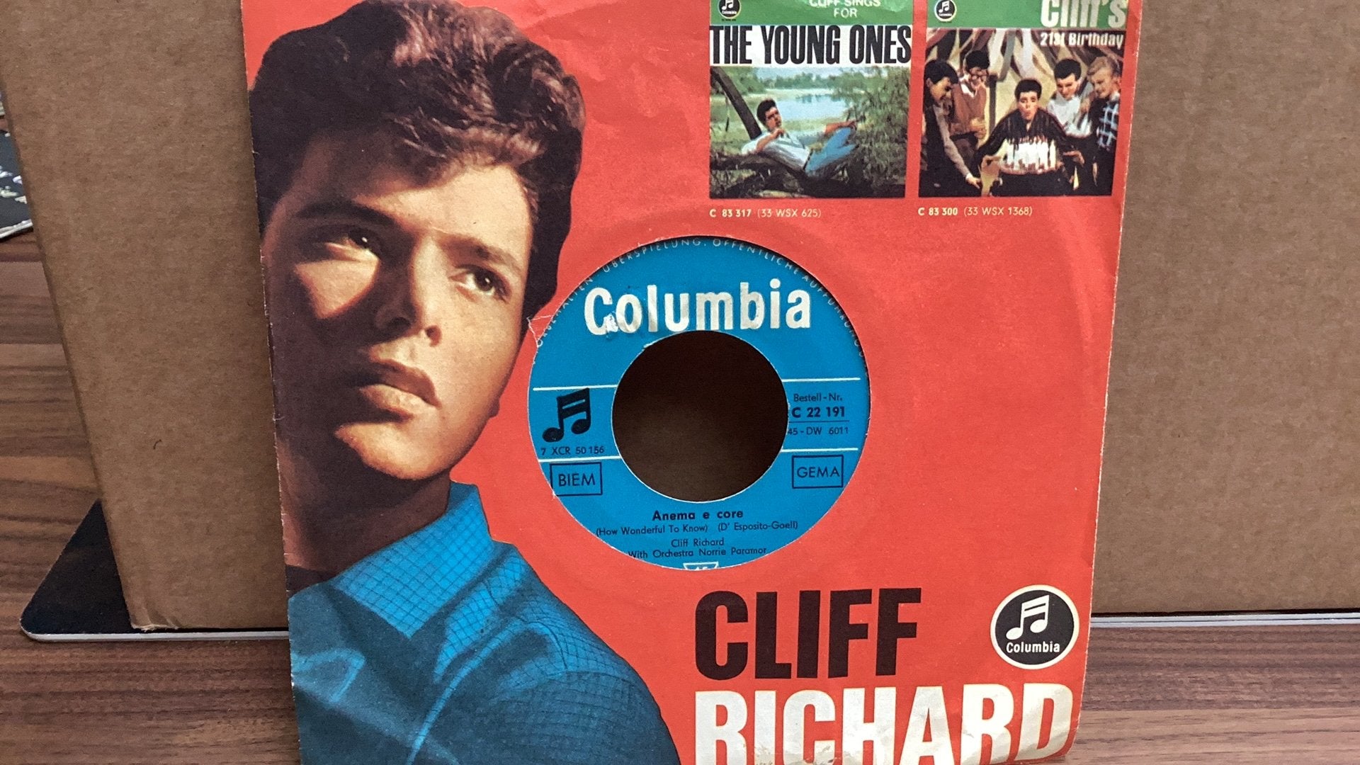 Cliff Richard. Anema e core., Ophalen of Verzenden, Zo goed als nieuw, Pop