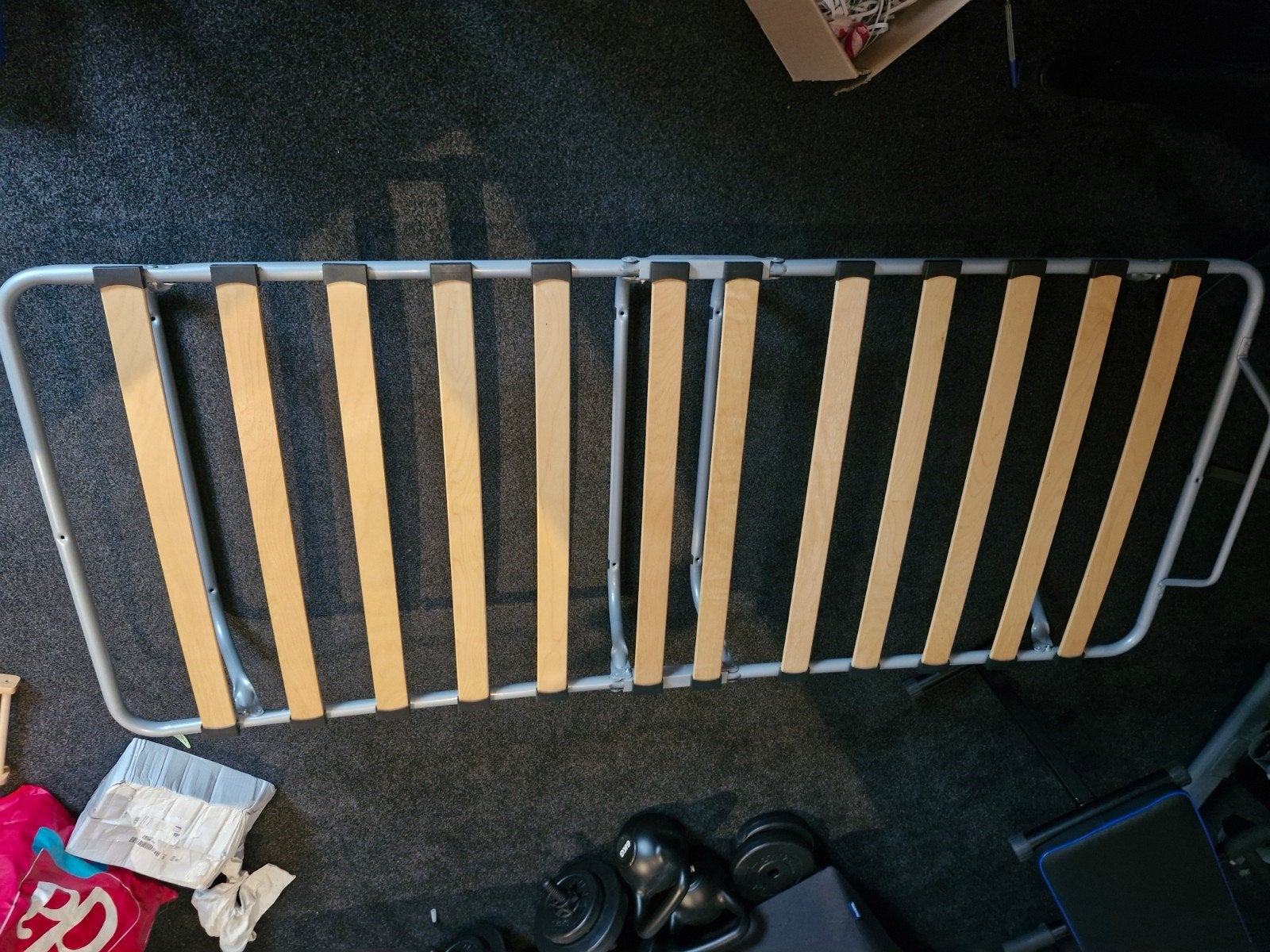 Inklapbaar bed 90x200 cm - Ideaal voor logees, Ophalen, 90 cm, Eenpersoons, Zo goed als nieuw